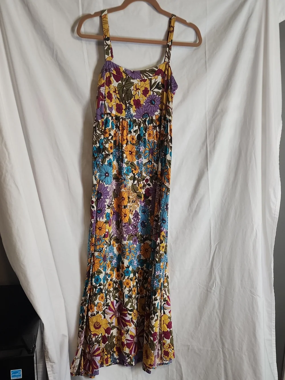 Natural Life Size Small Floral Boho Maxi Dress - Picture 2 of 6